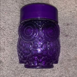 Owl counting piggy bank